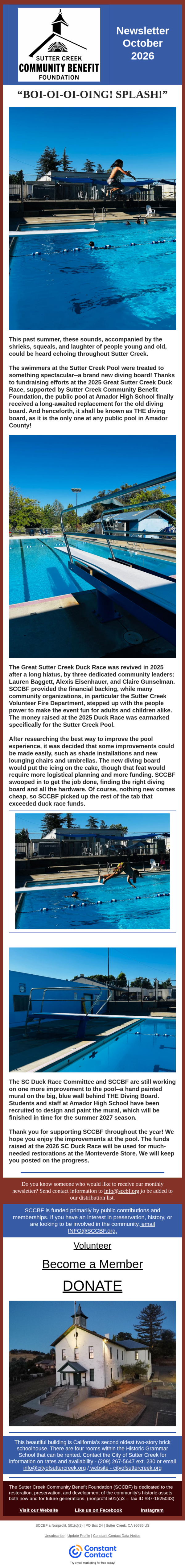 October 2026 Newsletter